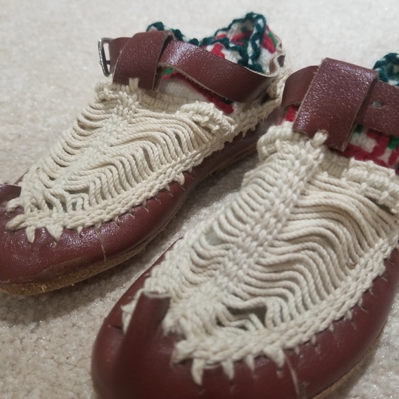 Handmade leather child shoes - Picture 4 of 14